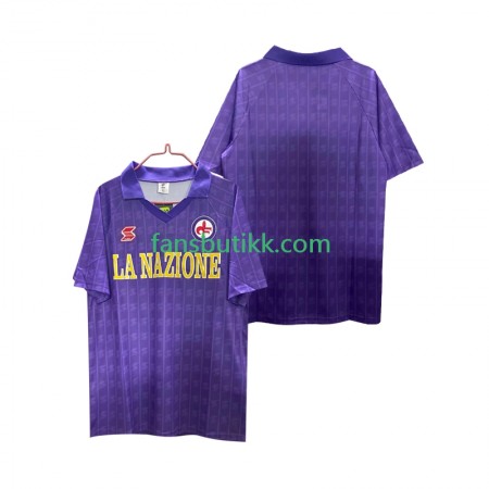 Fotballdrakt ACF Fiorentina 1989 Retro Hjemmetrøye 1990 Kortermet